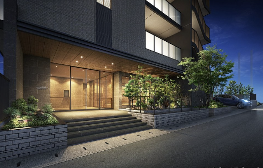 ファイル:オーヴィジョン上熊本レジデンス エントエランスアプローチ完成予想図.png