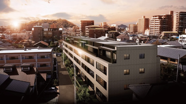 ファイル:ウエリス岩崎町 THE CLASS 外観完成予想図.png