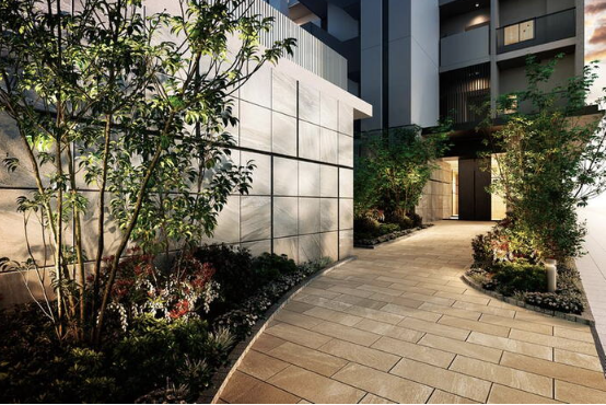 ファイル:アルファグランデ越谷レイクタウン エントエランスアプローチ完成予想図.png