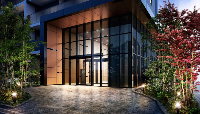 ファイル:サンメゾン香里園駅前 エントエランスアプローチ完成予想図.png