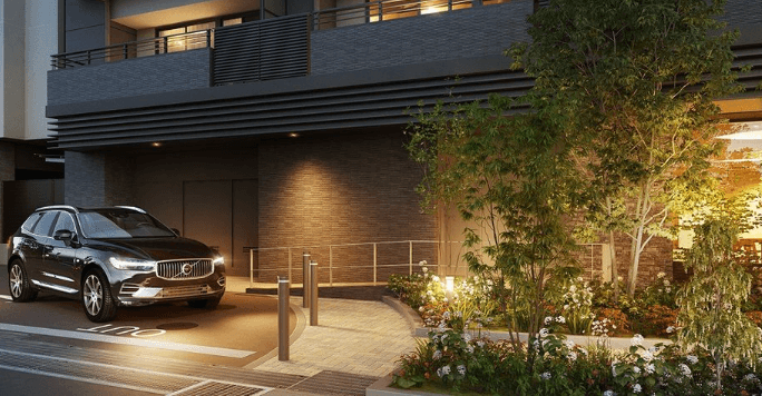 ファイル:ザ・パークハウス 松戸 車寄せ完成予想図.png