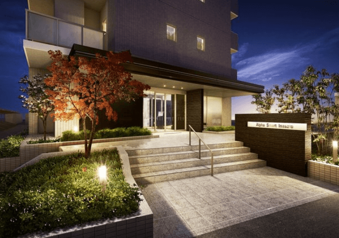 ファイル:アルファスマート稲里 エントエランスアプローチ完成予想図.png