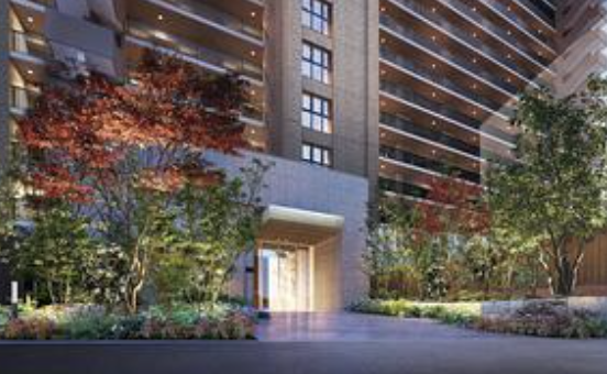 ファイル:ウエリス白木原 エントエランスアプローチ完成予想図.png