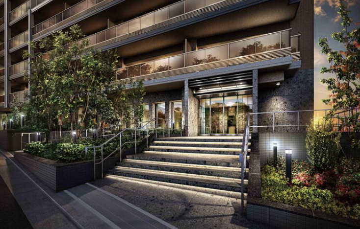 ファイル:エクセレントシティ羽沢横浜国大 エントエランスアプローチ完成予想図.png