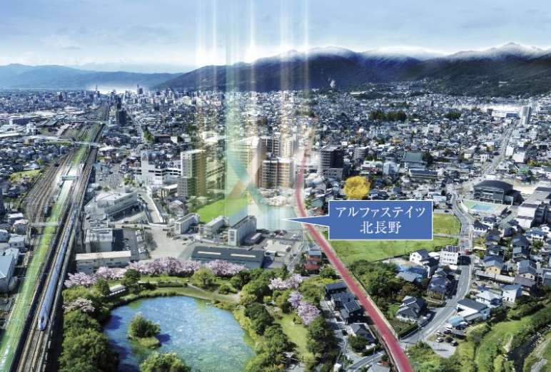 ファイル:アルファステイツ北長野 周辺写真CG合成.png