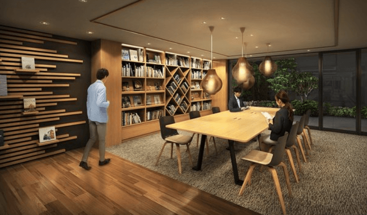 ファイル:MJRトーキョープロジェクト ライブラリーラウンジ完成予想図.png