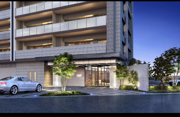 ファイル:クレアホームズ矢賀 ザ・レジデンス エントエランスアプローチ完成予想図.png