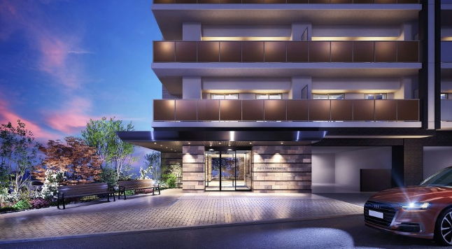 ファイル:アルファステイツ滑石II エントエランスアプローチ完成予想図.png