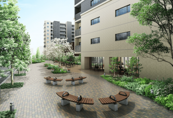 ジェイグラン シティ 塚本 トレインガーデン完成予想CG