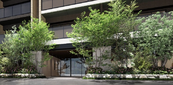 ファイル:MJR浦上ザ・レジデンス エントランスアプローチ完成予想CG.png