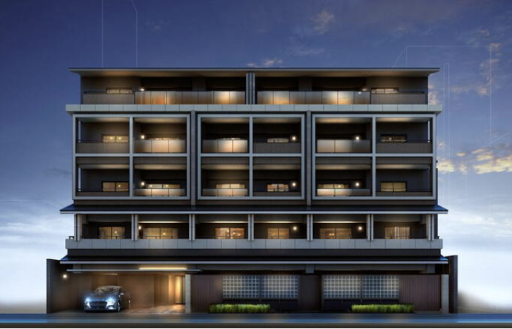 ファイル:THE RESOCIA 堺町二条 外観完成予想図.png