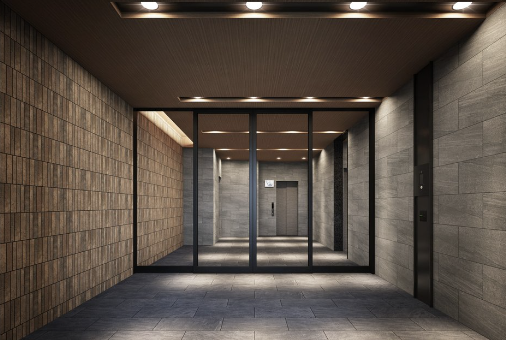 ファイル:オープンレジデンシア西新 エントエランス完成予想図.png