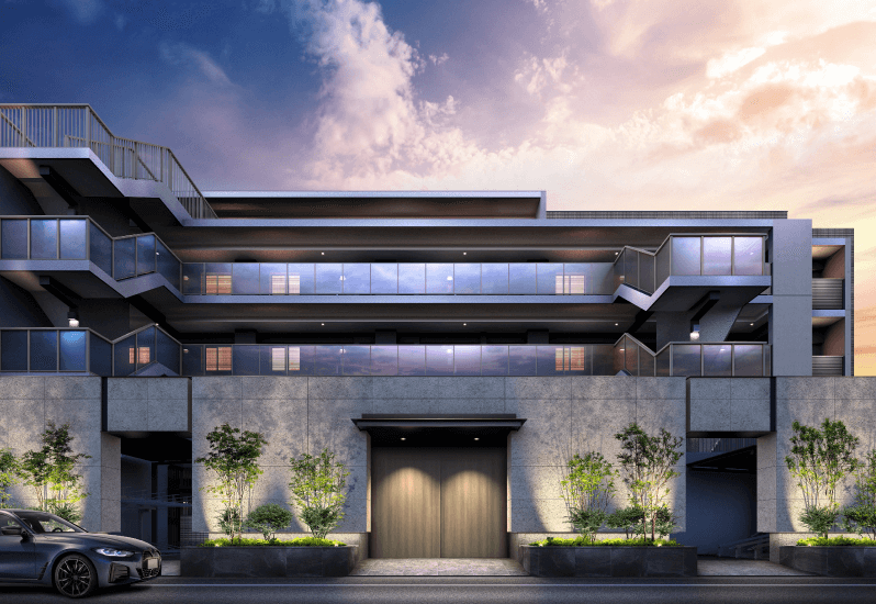 ファイル:ザ・プラセシオン瑞穂桜山 外観完成予想図(北側正面).png