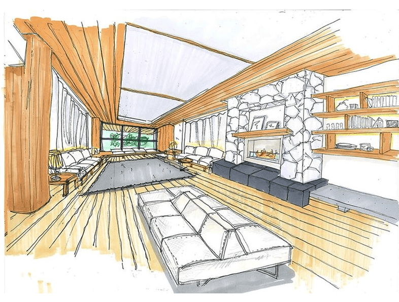 ファイル:サンリヤン相模原ステーションヴィラ ラウンジ空間 完成予想イラスト.png