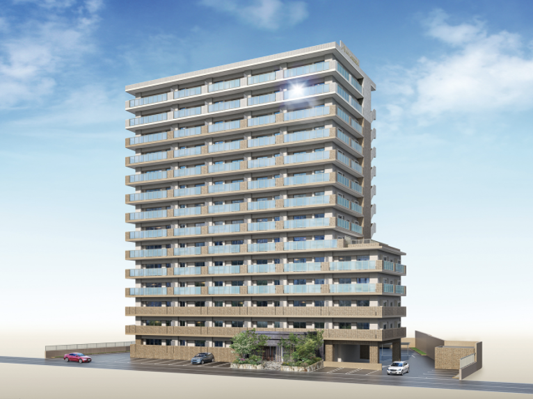 ファイル:アルバガーデンパークサイド原田 外観完成予想図.png