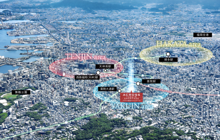 ファイル:アクロス薬院グレイステージ 周辺写真CG合成.png