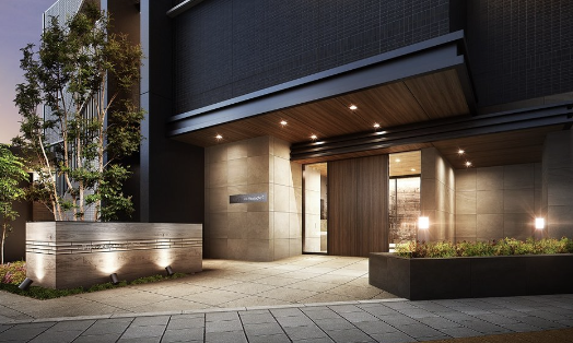 ファイル:アルファステイツ平之町IIセントラルマーク エントエランスアプローチ完成予想図.png