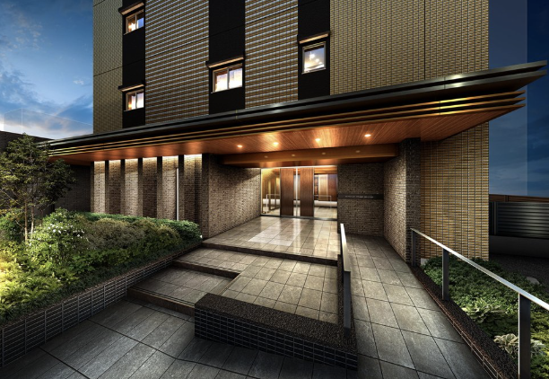 ファイル:クレアホームズ フラン仙台 MID ARENA エントエランスアプローチ完成予想図.png