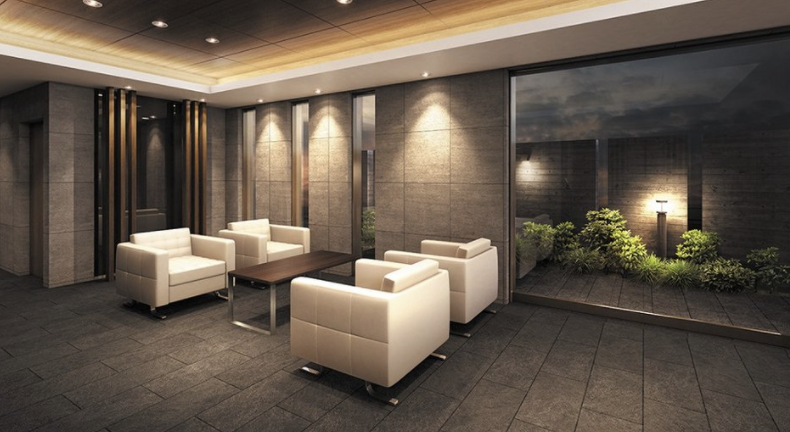 ファイル:サンリヤン大野城瓦田 エントランスホール完成予想図.png