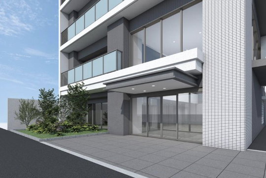 ファイル:イーグルコート大津フロント エントエランスアプローチ完成予想図.png