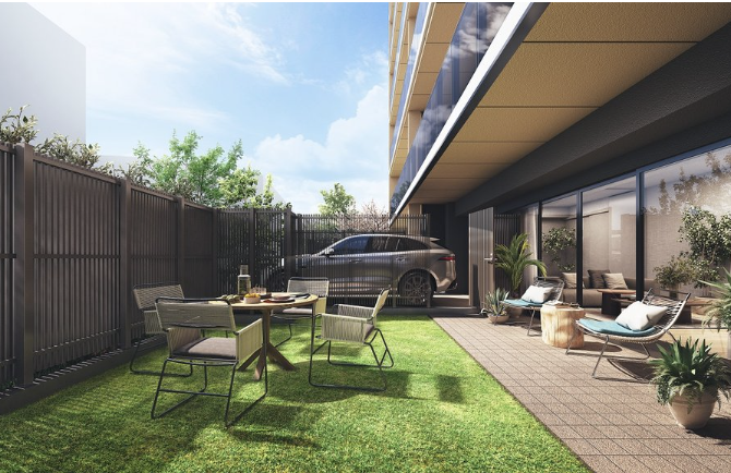 ファイル:クリオ北浦和グレイスコート テラス・専用庭・専用使用駐車場完成予想図(C1タイプ).png