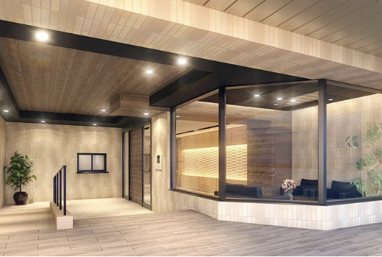 ファイル:アルフィーネ志免中央 エントエランスアプローチ完成予想図.png