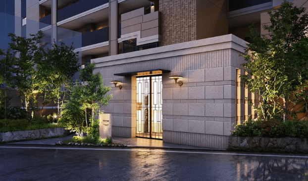 ファイル:グランフォーレ春日原駅前レジデンス エントエランスアプローチ完成予想図.png