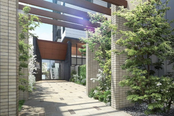 ファイル:グランドキャッスル南小倉クラウド ピーク エントエランスアプローチ完成予想図2.png