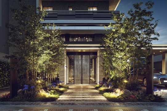 ファイル:クレヴィア上野入谷 エントエランスアプローチ完成予想図.png