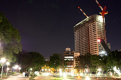 ファイル:グランドメゾン京町堀タワー 建設中 2009年2月17日撮影.jpg