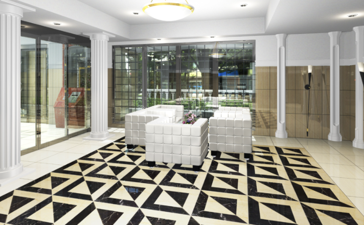 ファイル:グランファーレ学園前ステーションサイド エントエランスホール.png