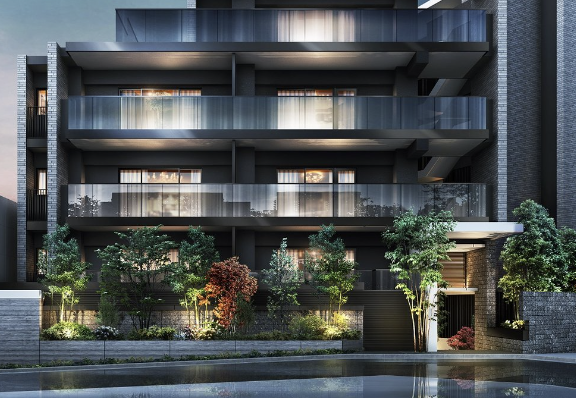 ファイル:クリオ横濱センター北グランシック 外観・エントエランスアプローチ完成予想図.png