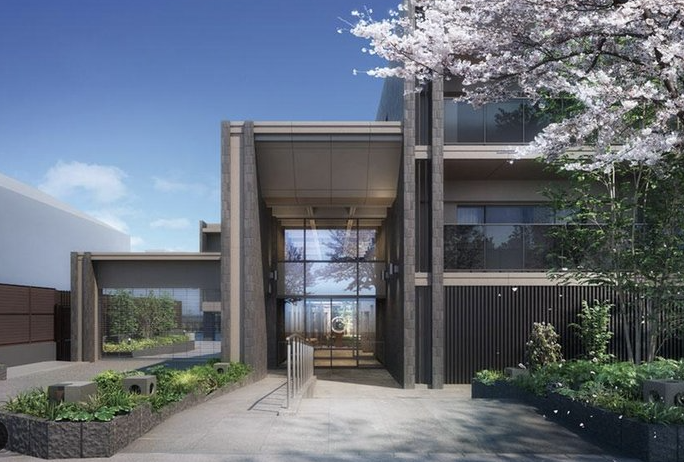 ファイル:Brillia(ブリリア)深沢八丁目 エントエランスアプローチ完成予想図.png