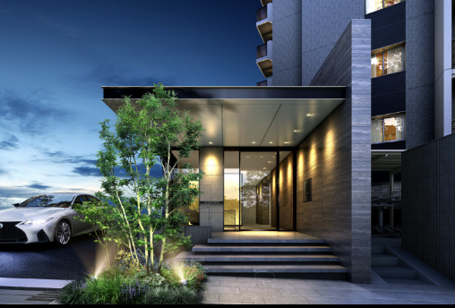 ファイル:アルバックス刈谷住吉 エントエランスアプローチ完成予想図.png