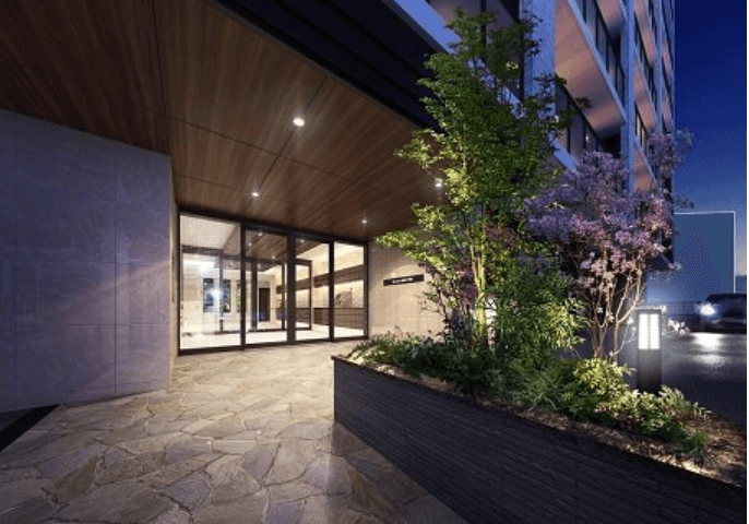 ファイル:エイリックスタイル大橋南IIフェリア エントエランスアプローチ完成予想図2.png