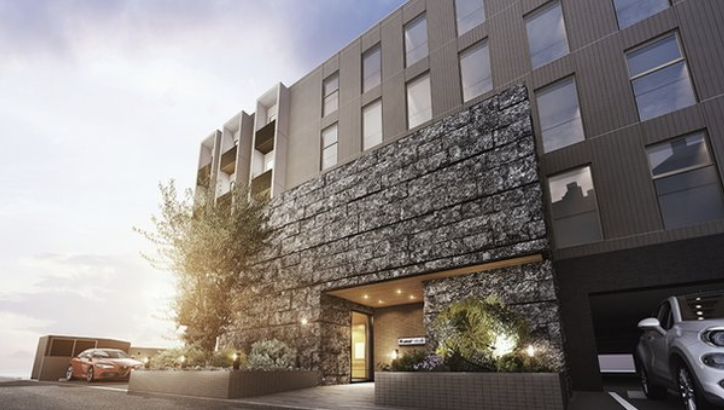 ファイル:エムディア城西 外観・北側エントランスアプローチ完成予想図.png