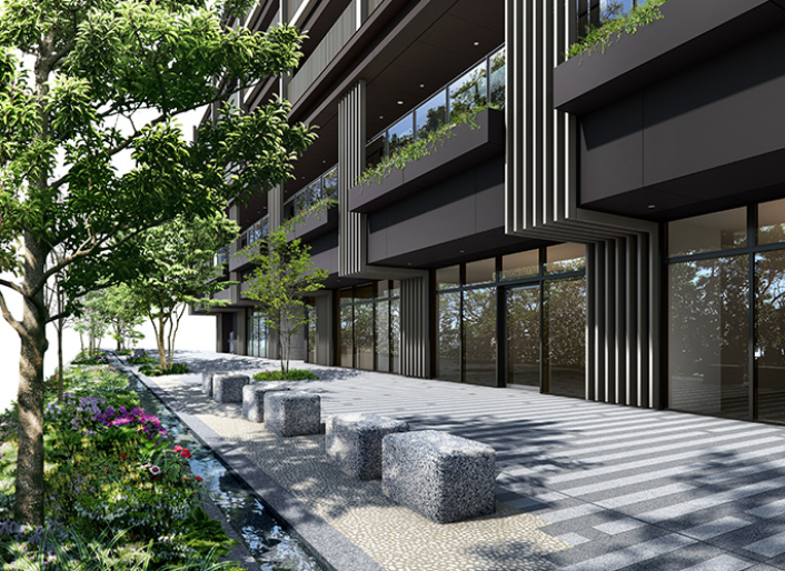 ファイル:ザ・レジデンス四谷アベニュー 水景完成予想CG.png