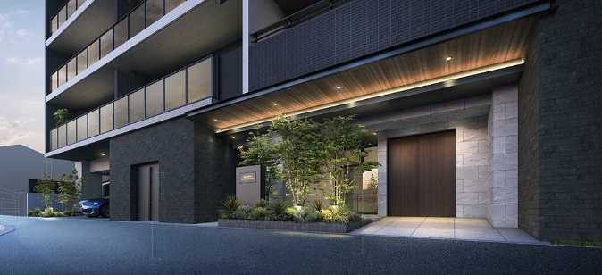 ファイル:クラブスタイル 馬出フェリシア エントエランスアプローチ完成予想図.png