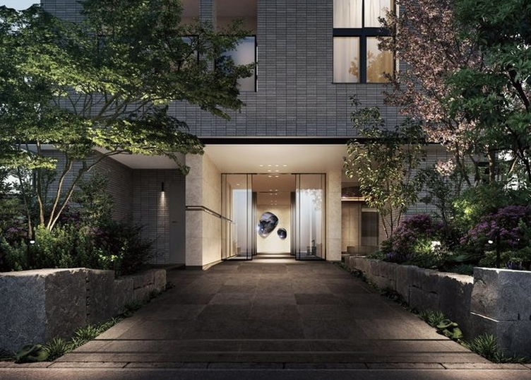 ファイル:グランドメゾン清水谷 GATED HOUSE エントエランスアプローチ完成予想図.png