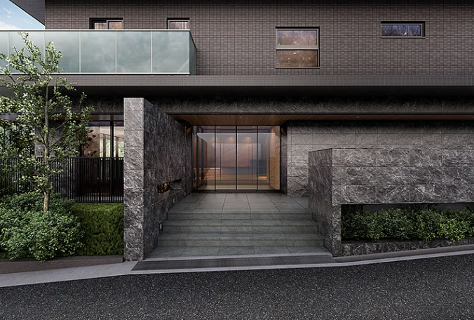 ファイル:ザ・ハートフルストーリー西宮苦楽園 エントエランスアプローチ完成予想図.png