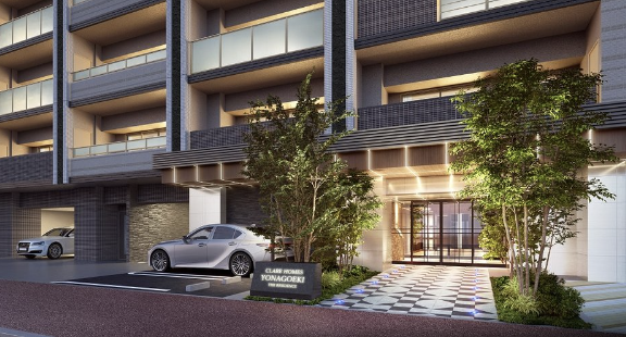 ファイル:クレアホームズ米子駅 ザ・レジデンス エントエランスアプローチ完成予想図.png