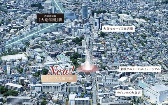 ファイル:イノバス大泉学園 周辺写真CG合成.png