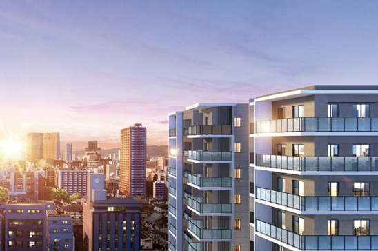 ファイル:サンクレイドル夕陽丘ザ・レジデンス 外観完成予想図.png