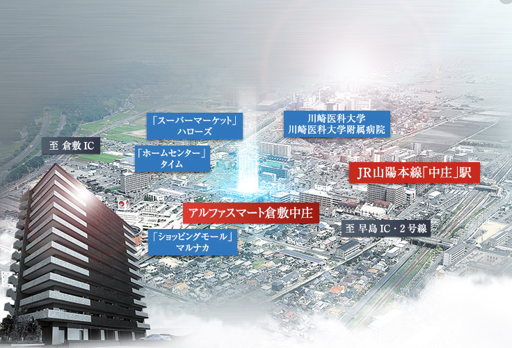 ファイル:アルファスマート倉敷中庄 外観完成予想図 周辺写真CG合成.png