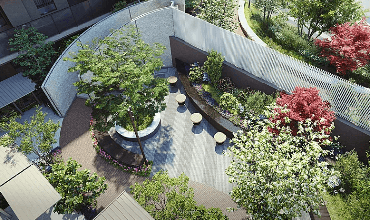 ファイル:クレヴィア荏原町GARDEN 中庭完成予想図2.png