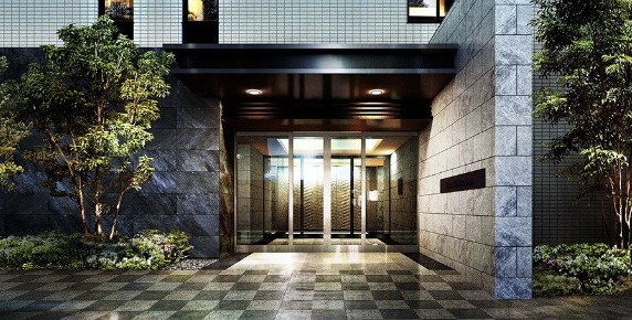 ファイル:オープンレジデンシア新丸子 エントエランスアプローチ完成予想図.png