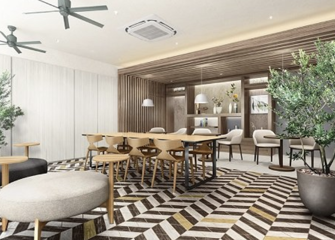 ファイル:Brillia(ブリリア) Tower 聖蹟桜ヶ丘 BLOOMING RESIDENCE コミュニティラウンジ完成予想CG.png