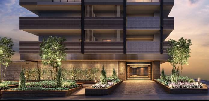 ファイル:グランアッシュなかもずアクシス&ブライト エントエランスアプローチ完成予想図.png