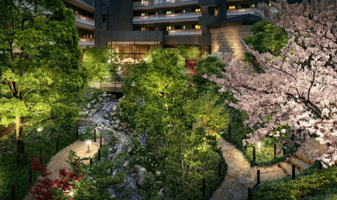 ファイル:ザ・パークハウス 板橋大山大楠ノ杜 中庭『翠園』完成予想図2.png