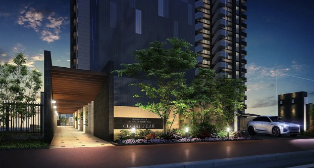 ファイル:グランドキャッスル南小倉クラウド ピーク エントエランスアプローチ完成予想図1.png